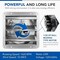 Simple Deluxe iPower 12 Inch Shutter Exhaust Fan Aluminum+  fan speed controller + Disposal Power Cord Kit HIFANXEXHAUST12CTB - alternate 2